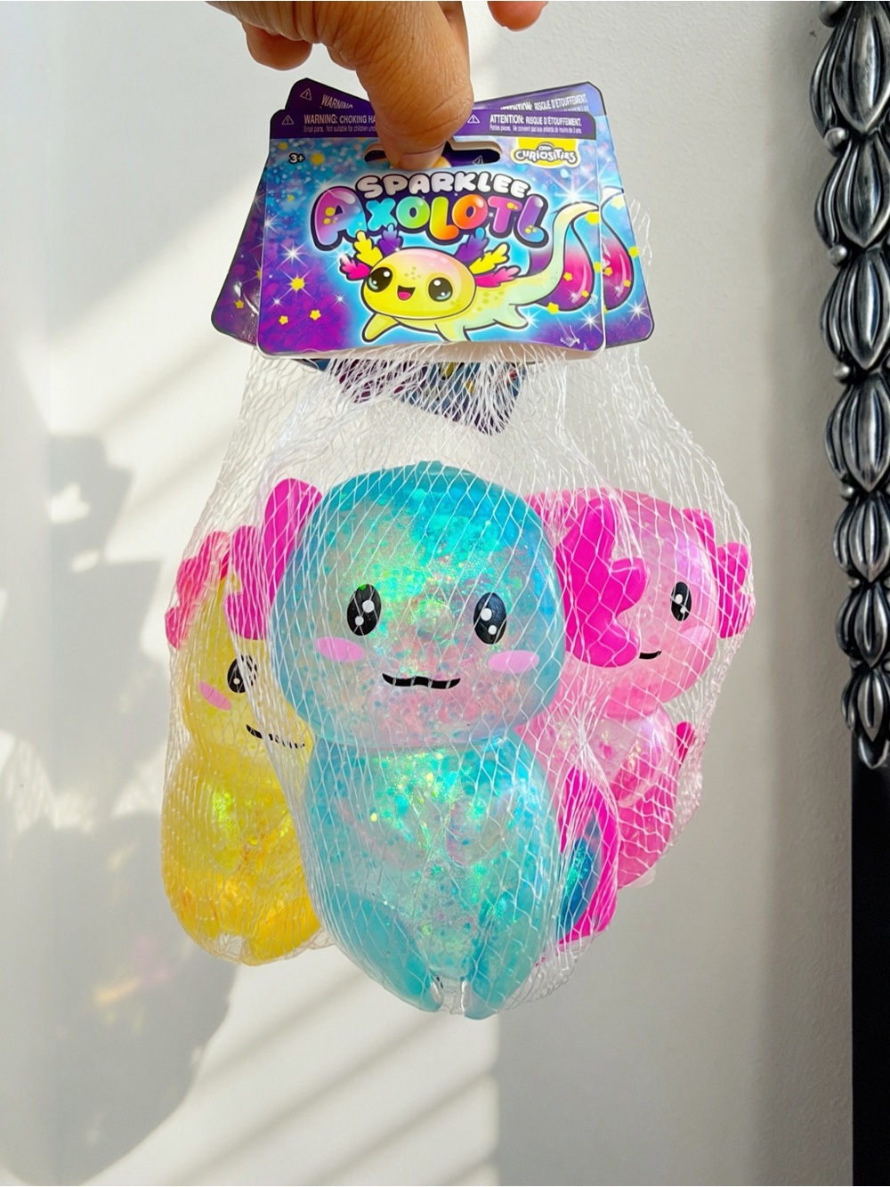 NEW Set of 3 Orbeez Glitter Axolotl Squishy Bundle Viral Original ORB RARE - Picture 2 of 7